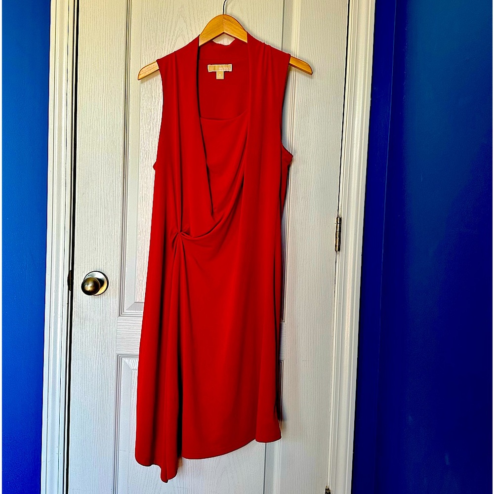 MICHAEL Michael Kors red jersey dress, size XL.